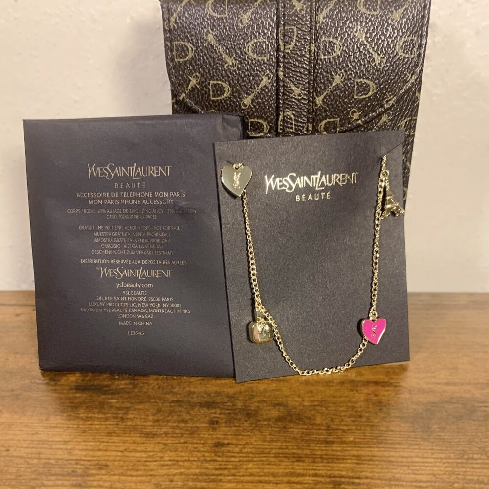 YSL Necklace Bag Phone Charm